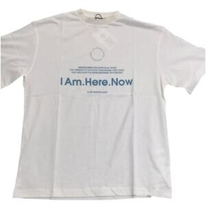 Active After Coffee “I Am. Here. Now.” T-Shirt – XL Unisex Mindful Tee Graphic